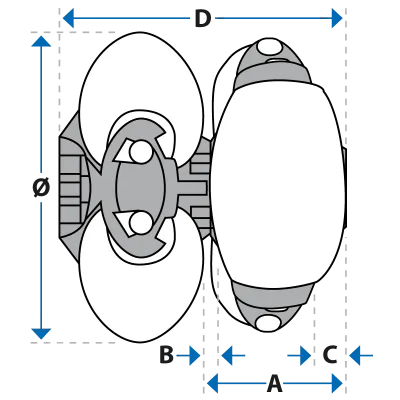 Diagrama das Omniwheels