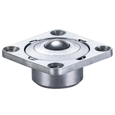 VXB Pack#7769 10-Pack 2-Hole Flange Ball Transfer Units - Mounted Bearings For Gravity Conveyor