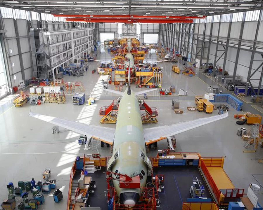 Airplane in Storage Hangar